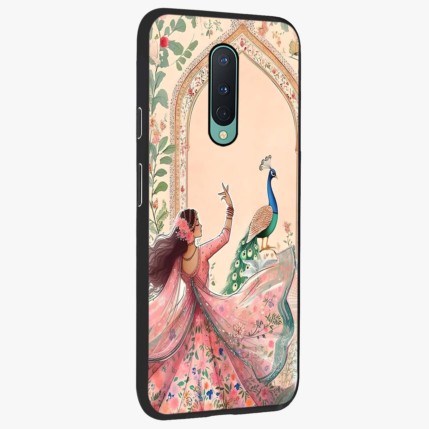 Royal Grace Muse Glass Case upright view showcasing stylish artistic artwork with sophisticated royal theme.