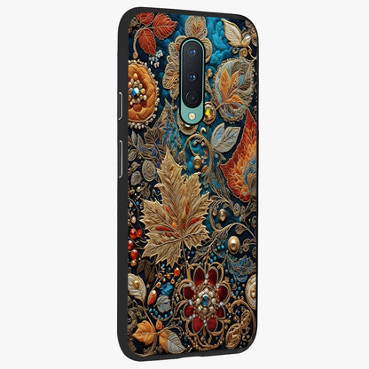 Royal Jewel Garden Glass Case upright view showcasing rich floral artwork with luxurious garden theme.