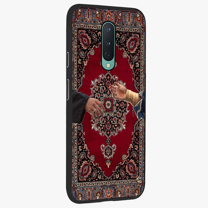 Royal Touch Reach Glass Case upright view showcasing stylish royal inspired artwork with graceful theme.
