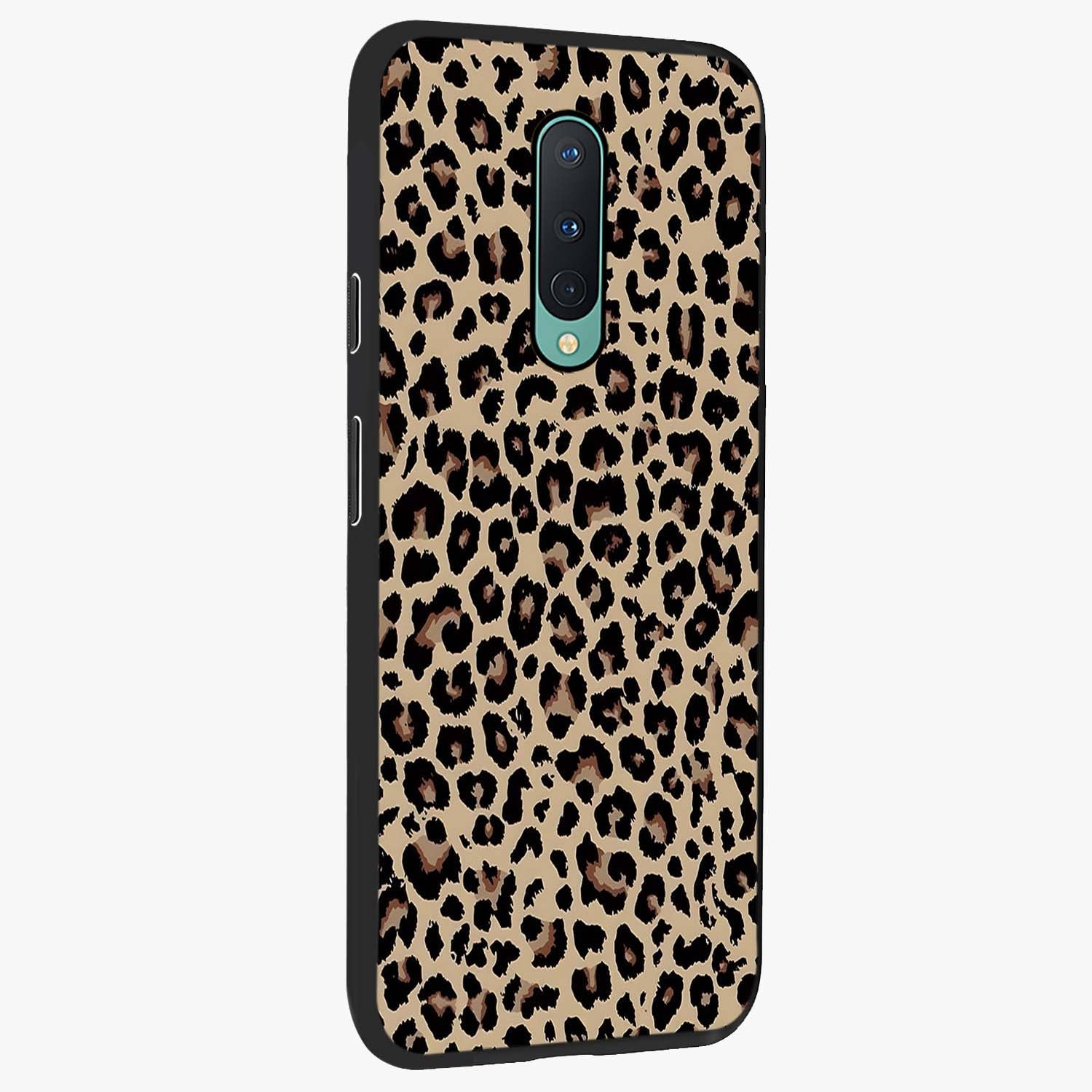 Savage Chic Pattern Glass Case upright view showcasing trendy decorative artwork with edgy fashion theme.