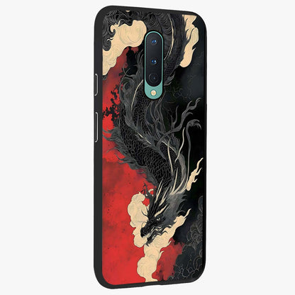 Shadow Dragon Fury Glass Case upright view showcasing intense dragon artwork with dramatic shadow theme.