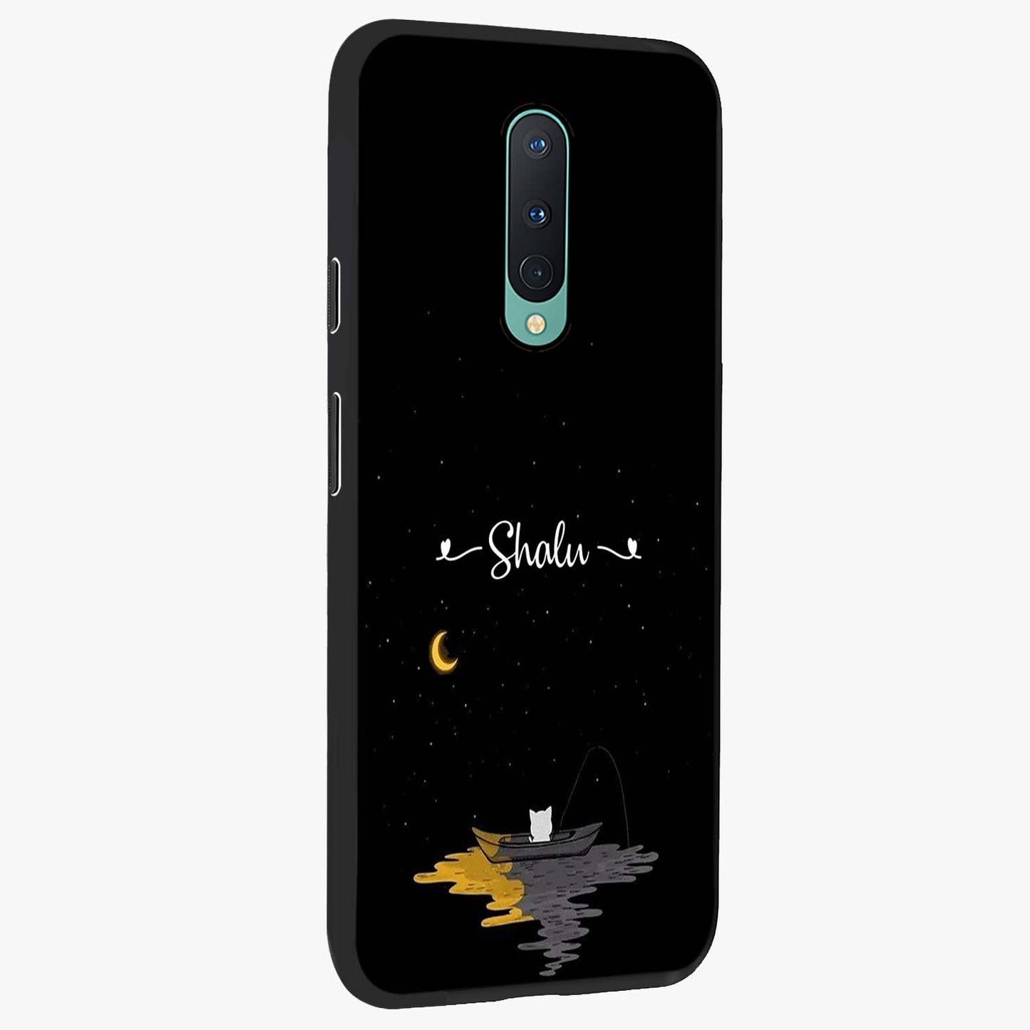 Silent Night Row Glass Case upright view showcasing tranquil night artwork with serene landscape theme.