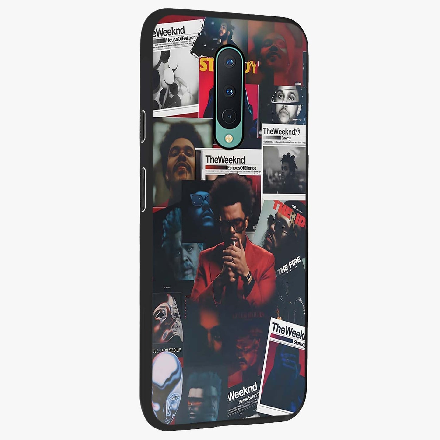 The Weeknd Glass Case upright view showcasing bold music themed artwork with contemporary artistic style.