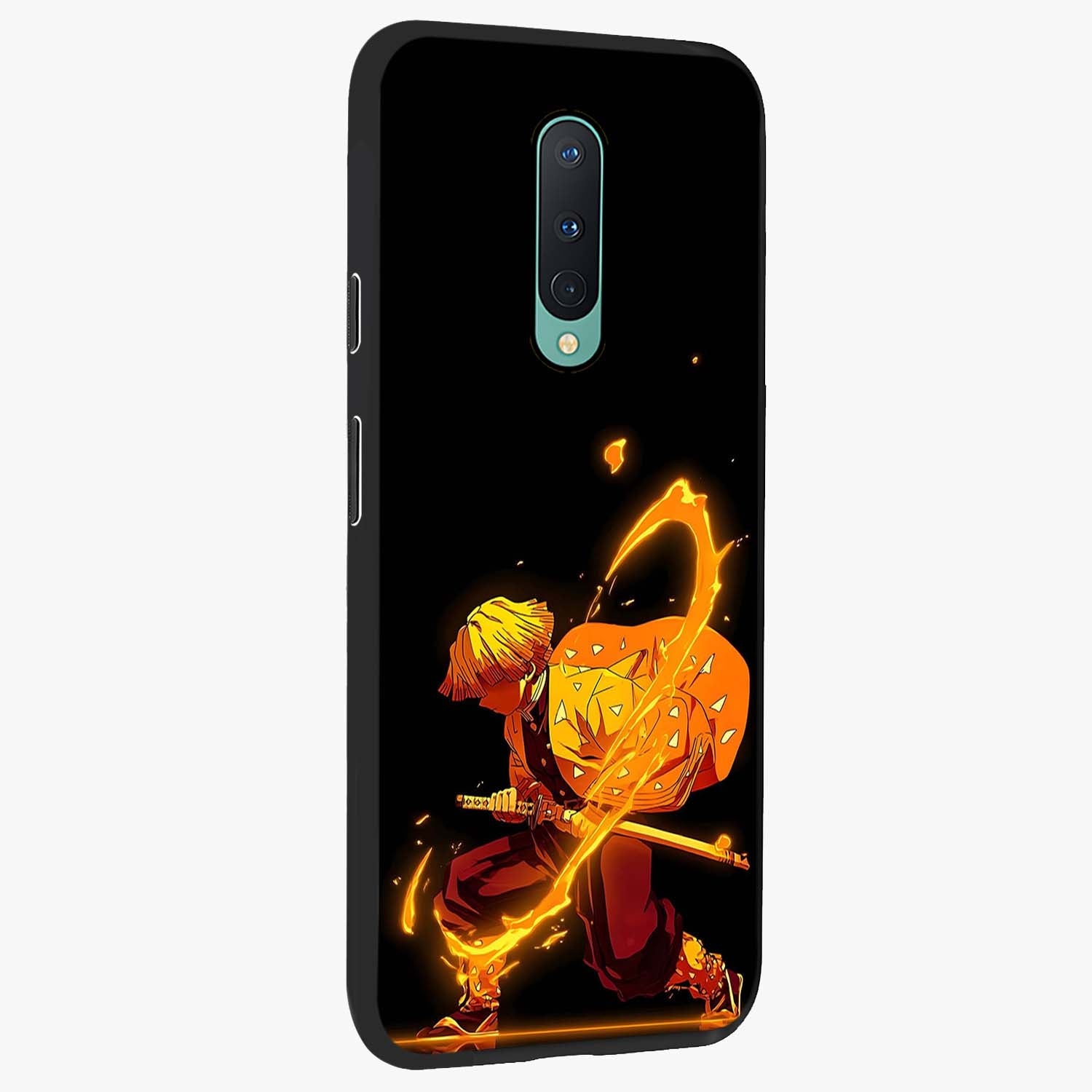 Thunder Flame Execution Glass Case upright view showcasing explosive flame artwork with dynamic action theme.