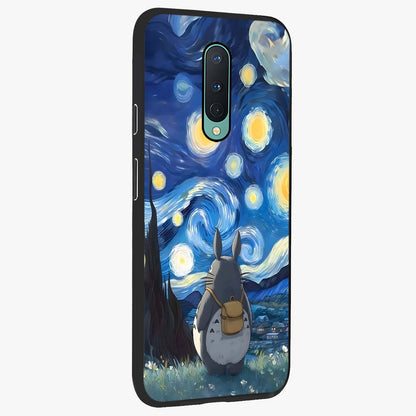 Totoro In Van Gogh Art Glass Case upright view showcasing creative character artwork with painterly artistic theme.