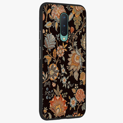 Vintage Floral Dream Glass Case upright view showcasing delicate floral artwork with timeless vintage theme.