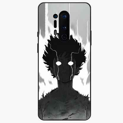 Awakened Inner Rage Glass Case showing flat back view with intense artistic artwork and glossy glass finish.