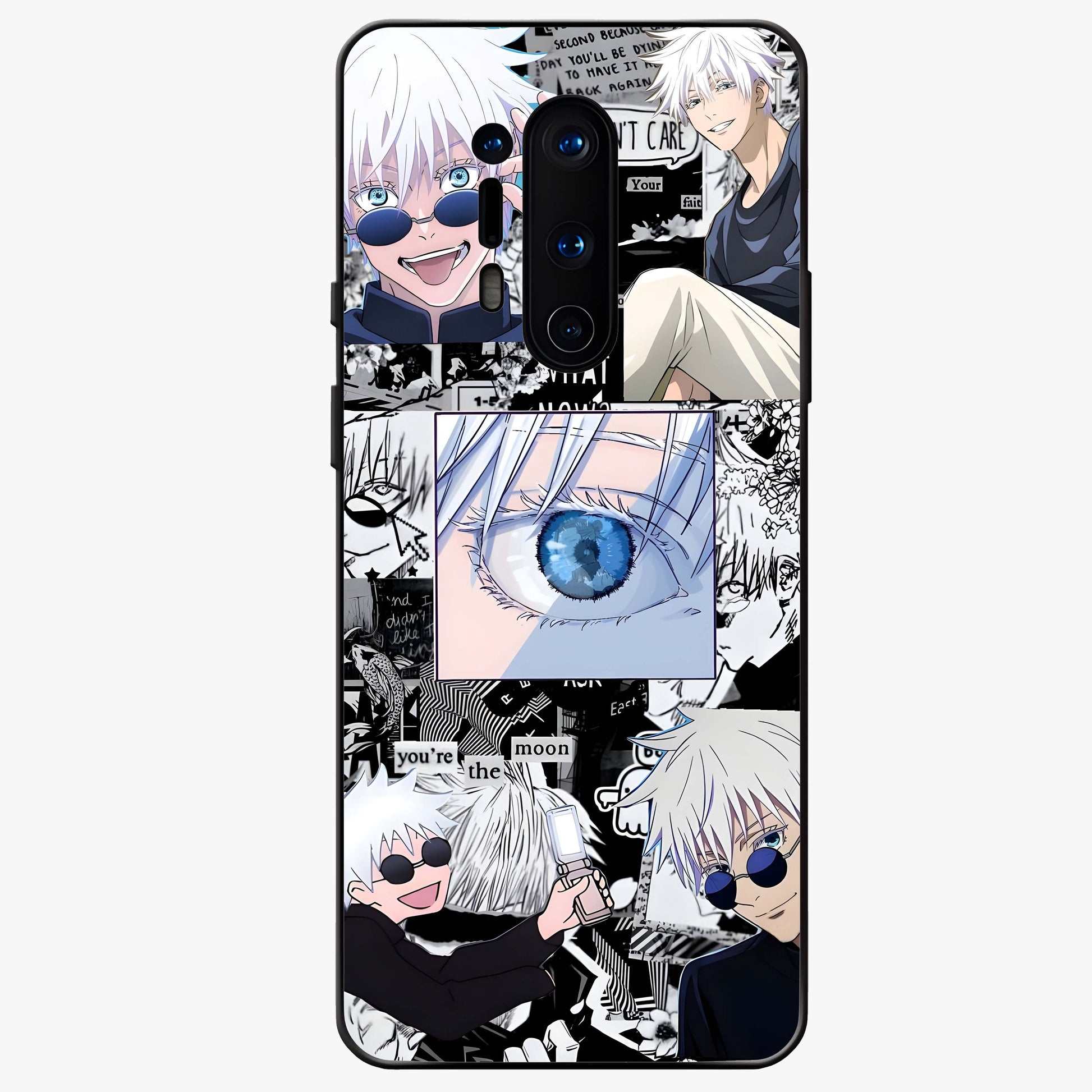 Infinity Sorcerer Chaos Glass Case showing flat back view with mystical sorcerer themed artwork and glossy glass finish.