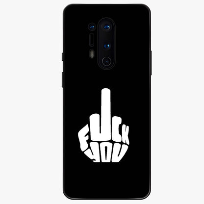 Rebel Mode On Glass Case showing flat back view with bold rebellious typography artwork and glossy glass finish.