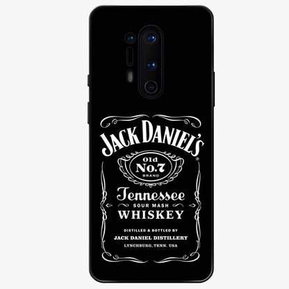 Vintage Whiskey Heritage Glass Case showing flat back view with classic whiskey inspired artwork and glossy glass finish.
