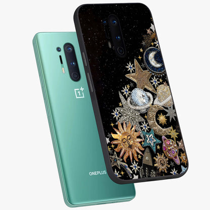 Cosmic Sparkle Dreams Glass Case displayed in angled mockup highlighting dreamy star sparkle design with celestial aesthetic.