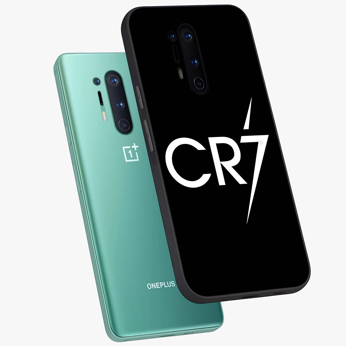 Cr7 Elite Strike Glass Case displayed in angled mockup highlighting powerful sports graphic with bold athletic theme.