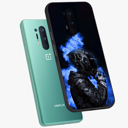 Cyber Sentinel Protocol Glass Case displayed in angled mockup highlighting digital cyber design with sci-fi aesthetic style.