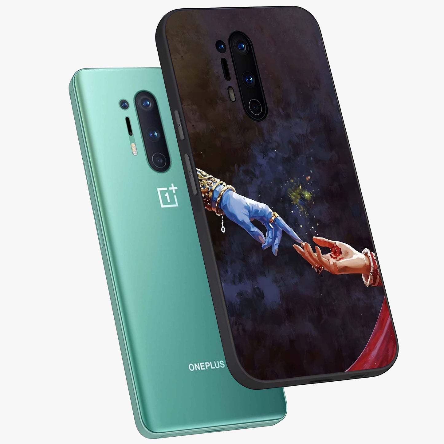 Divine Touch Eternal Glass Case displayed in angled mockup highlighting elegant divine inspired design with calm aesthetic style.