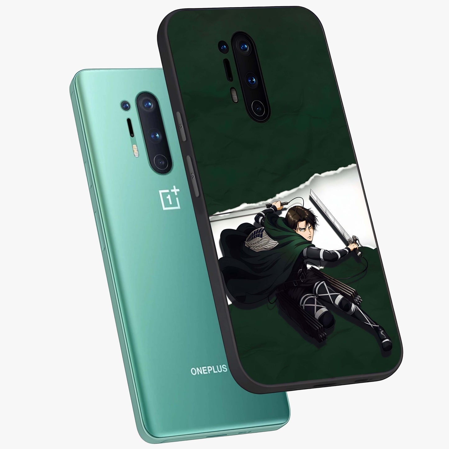 Emerald War Vanguard Glass Case displayed in angled mockup highlighting intense battle inspired design with emerald tone aesthetic.