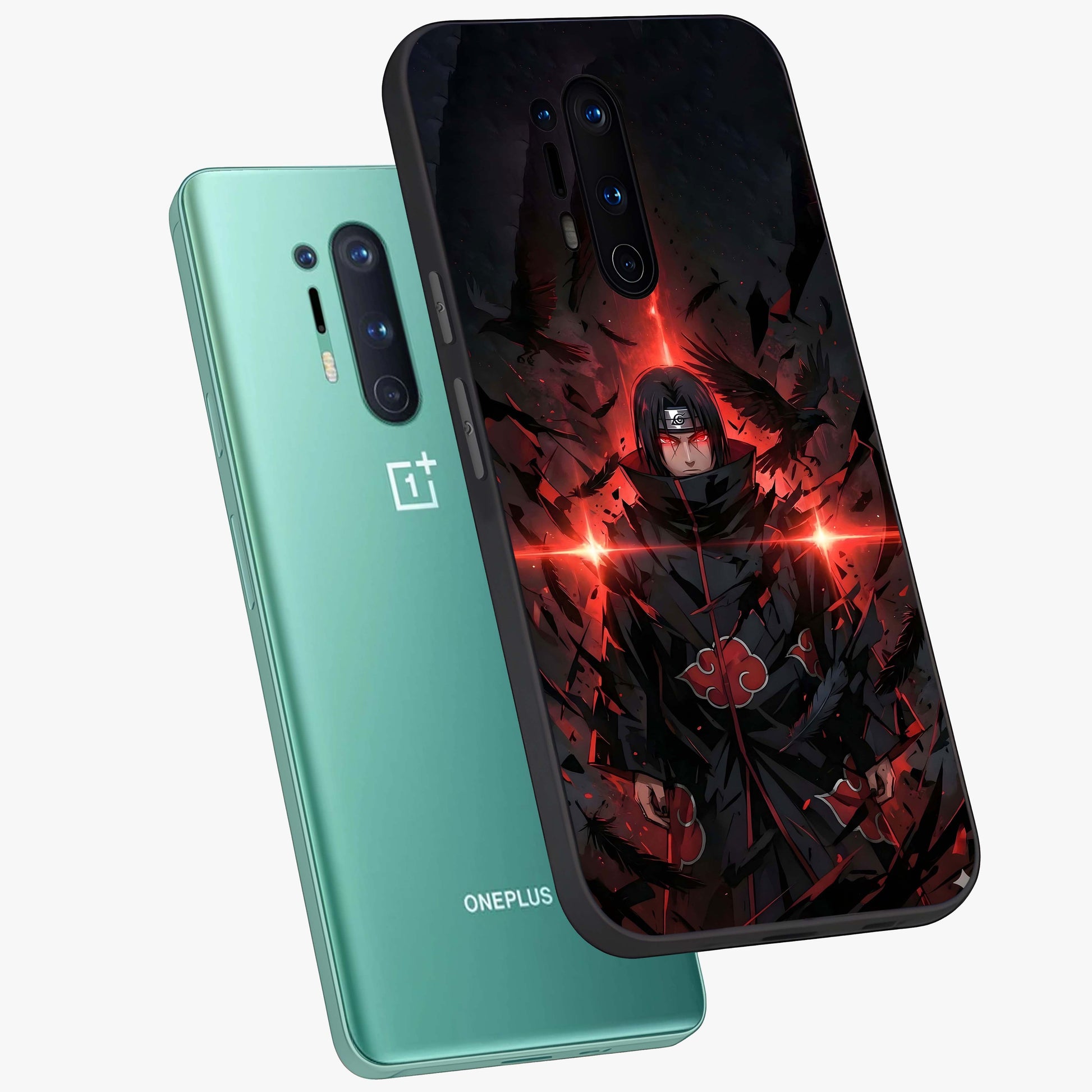 Focused Blade Discipline Glass Case displayed in angled mockup highlighting clean minimal text artwork with modern aesthetic style.