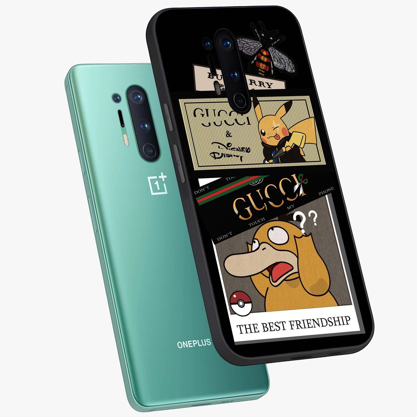 Gucci Play Mashup Glass Case displayed in angled mockup highlighting stylish fashion mashup design with bold aesthetic.