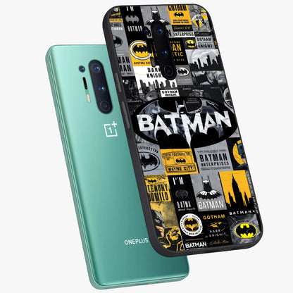 Knight Gotham Rise Glass Case displayed in angled mockup highlighting powerful knight silhouette design with dramatic aesthetic.