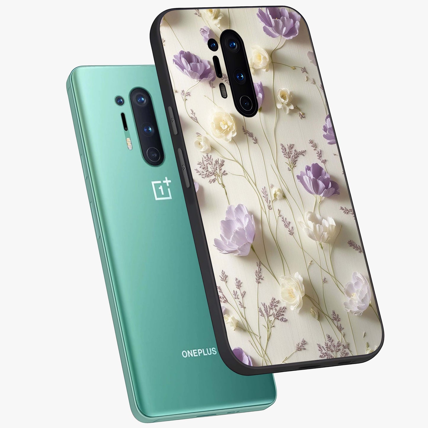 Lilac Breeze Harmony Glass Case displayed in angled mockup highlighting calm lilac breeze design with soothing aesthetic style.