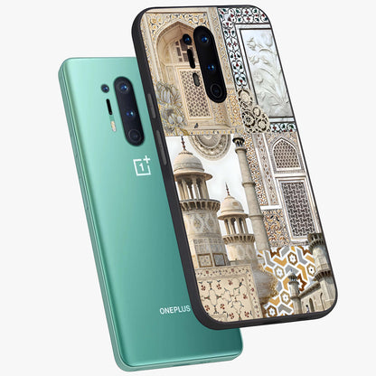 Mughal Marble Legacy Glass Case displayed in angled mockup highlighting elegant heritage marble artwork with royal aesthetic.