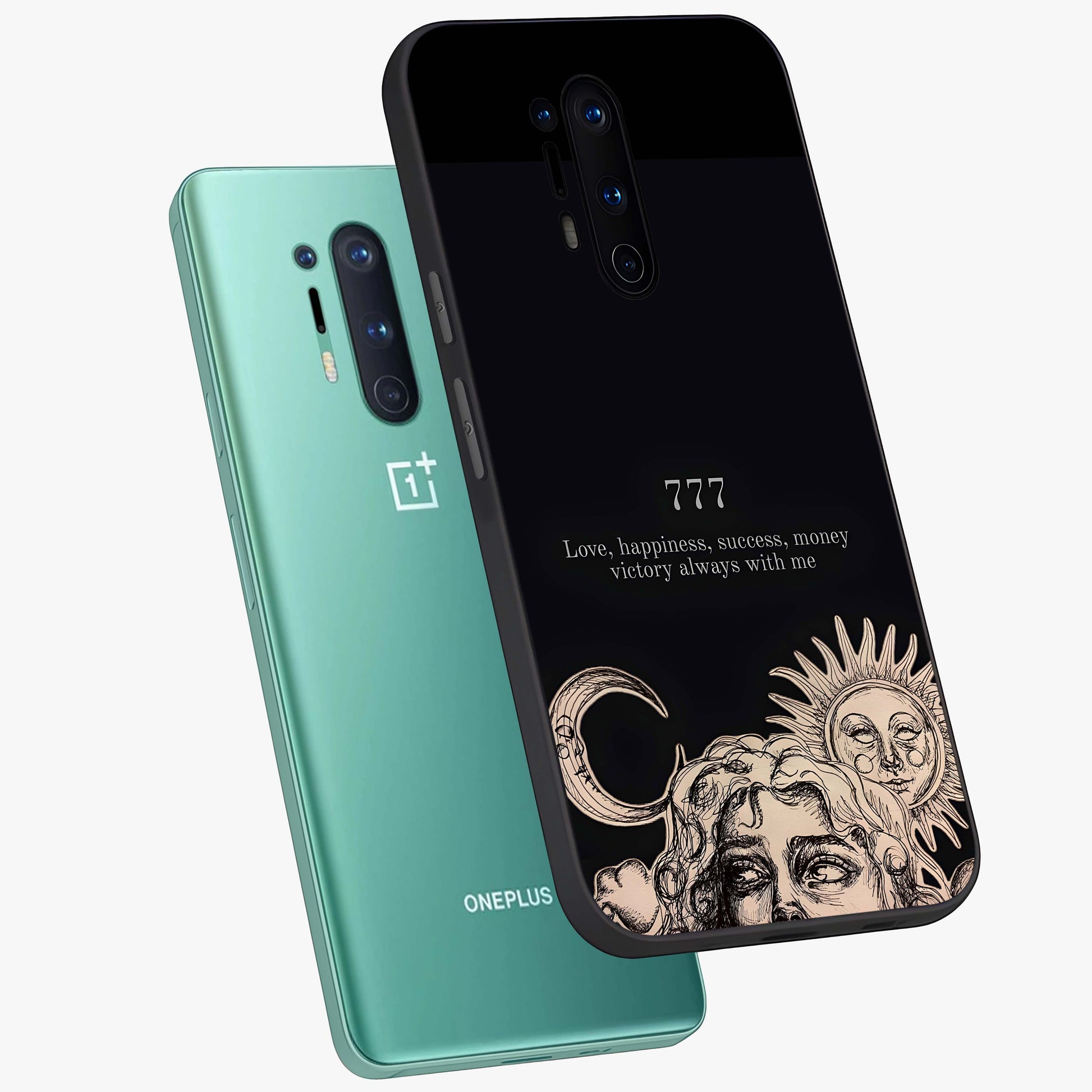 Mystic Victory Aura Glass Case displayed in angled mockup highlighting energetic aura design with bold mystical aesthetic.