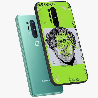 Neo Graffiti Rebellion Glass Case displayed in angled mockup highlighting urban street art design with rebellious aesthetic.