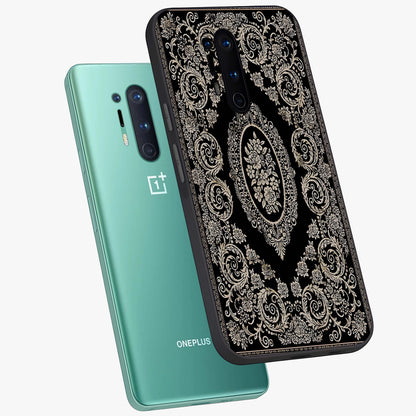 Noir Bloom Elegance Glass Case displayed in angled mockup highlighting refined flower design with stylish noir aesthetic.