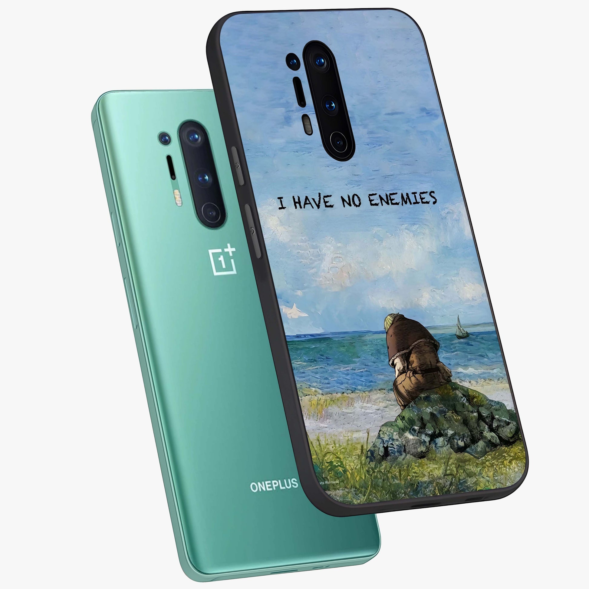 Peace Beyond War Glass Case displayed in angled mockup highlighting meaningful message design with artistic aesthetic style.