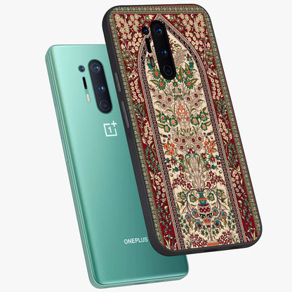 Persian Inspired Glass Case displayed in angled mockup highlighting intricate traditional design with elegant cultural aesthetic.