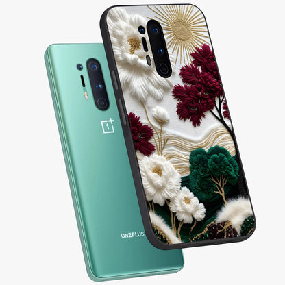 Radiant Bloom Elegance Glass Case displayed in angled mockup highlighting graceful floral design with radiant aesthetic style.