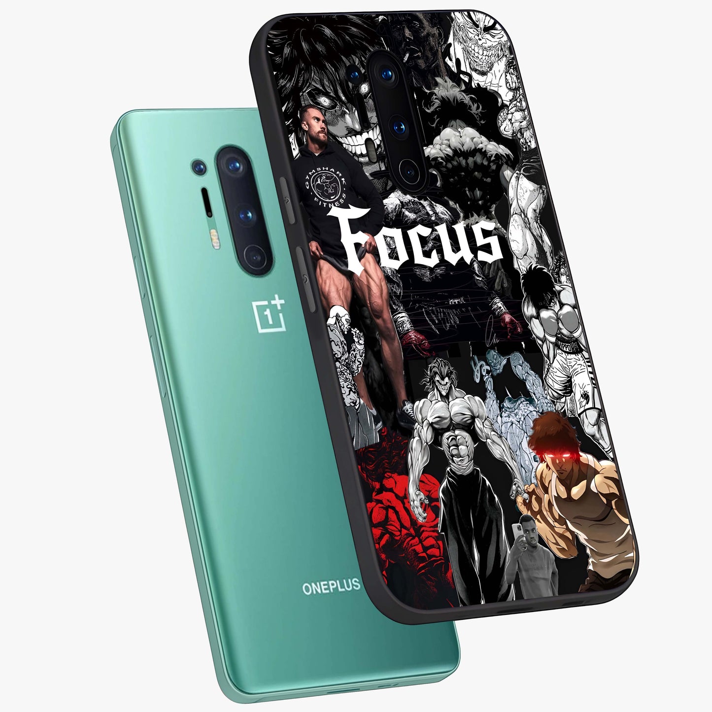 Relentless Power Focus Glass Case displayed in angled mockup highlighting bold statement design with modern aesthetic style.