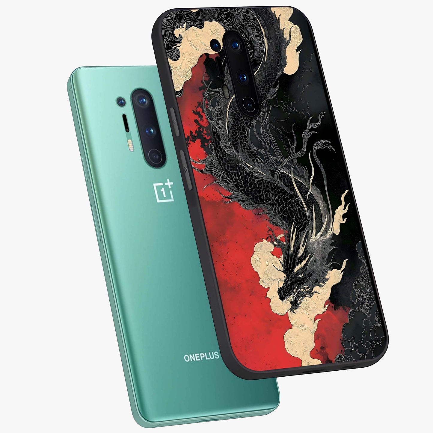 Shadow Dragon Fury Glass Case displayed in angled mockup highlighting powerful dragon illustration with dark fantasy aesthetic.