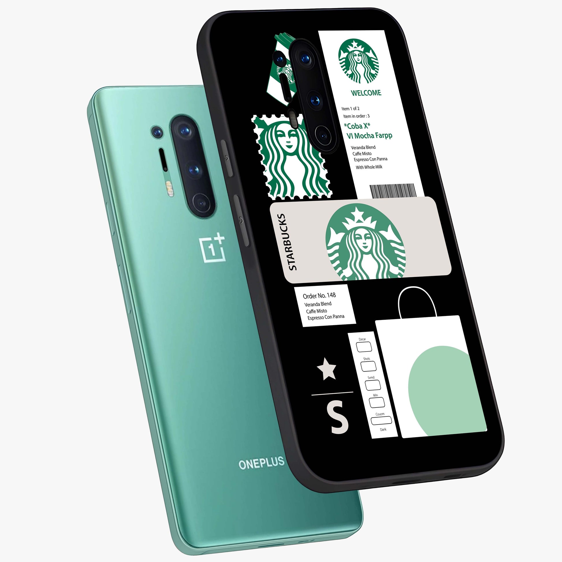 Starbucks Mocha Glass Case displayed in angled mockup highlighting stylish mocha themed design with cozy café aesthetic.