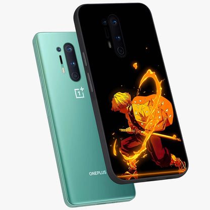 Thunder Flame Execution Glass Case displayed in angled mockup highlighting dramatic fire themed design with intense fantasy aesthetic.