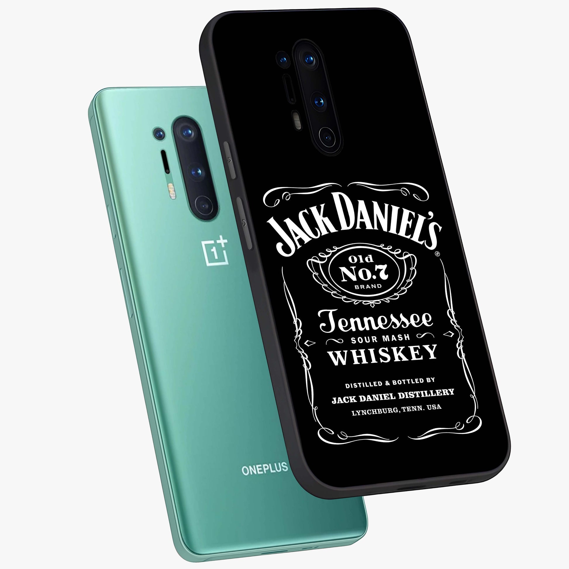 Vintage Whiskey Heritage Glass Case displayed in angled mockup highlighting retro beverage themed design with heritage aesthetic.