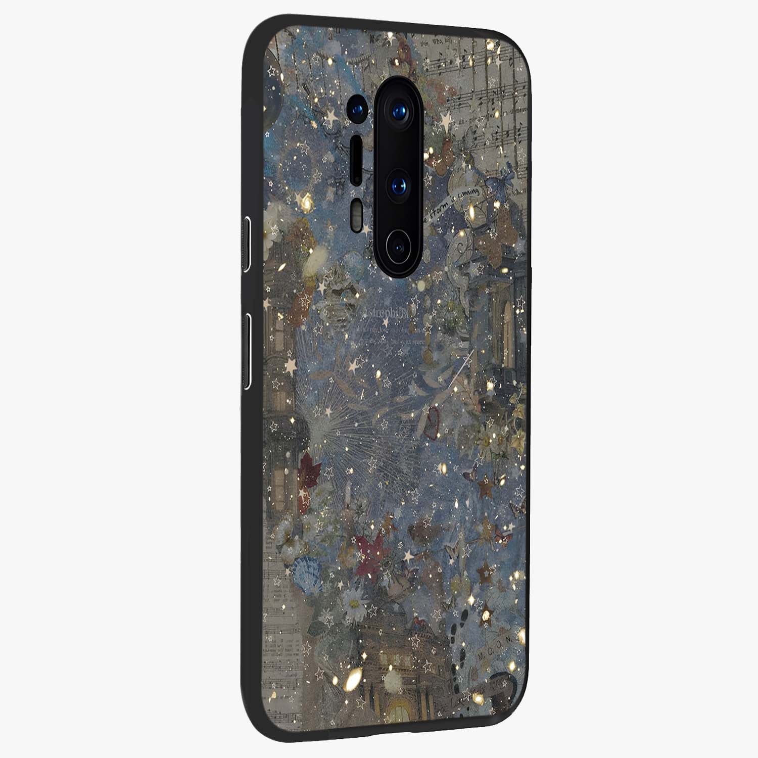 Aesthetic Astrolophia Glass Case upright view showcasing soft aesthetic theme with stylish modern look.