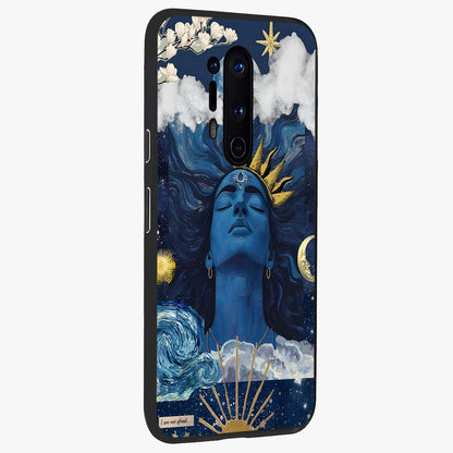 Aesthetic Lord Shiva Glass Case upright view showcasing powerful Lord Shiva artwork with devotional theme.