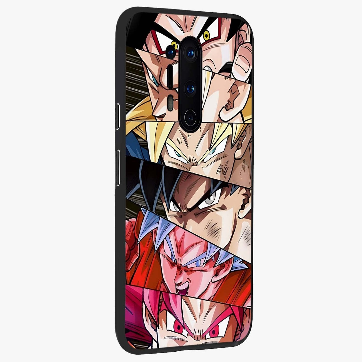 Anime Character Glass Case upright view showcasing expressive anime artwork with bold graphic style.