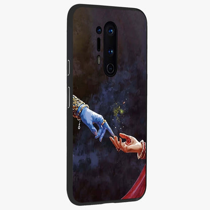 Divine Touch Eternal Glass Case upright view showcasing peaceful spiritual artwork with eternal divine theme.