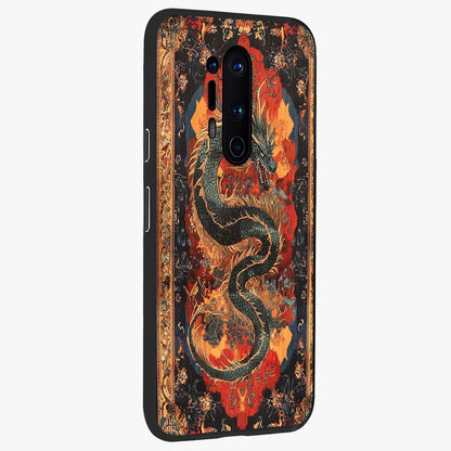 Inferno Dragon Soul Glass Case upright view showcasing intense dragon artwork with fantasy fire theme.