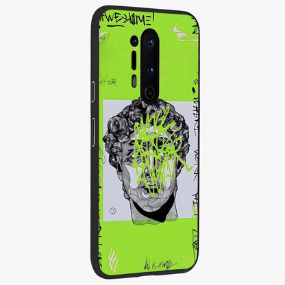 Neo Graffiti Rebellion Glass Case upright view showcasing colorful graffiti artwork with bold modern street style.