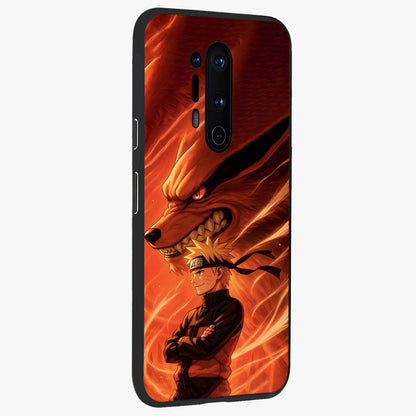 Nine Tails Legacy Glass Case upright view showcasing dramatic nine-tails artwork with intense anime themed design.