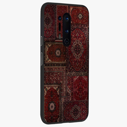 Persian Velvet Tale Glass Case upright view showcasing elegant Persian artwork with classic heritage theme.