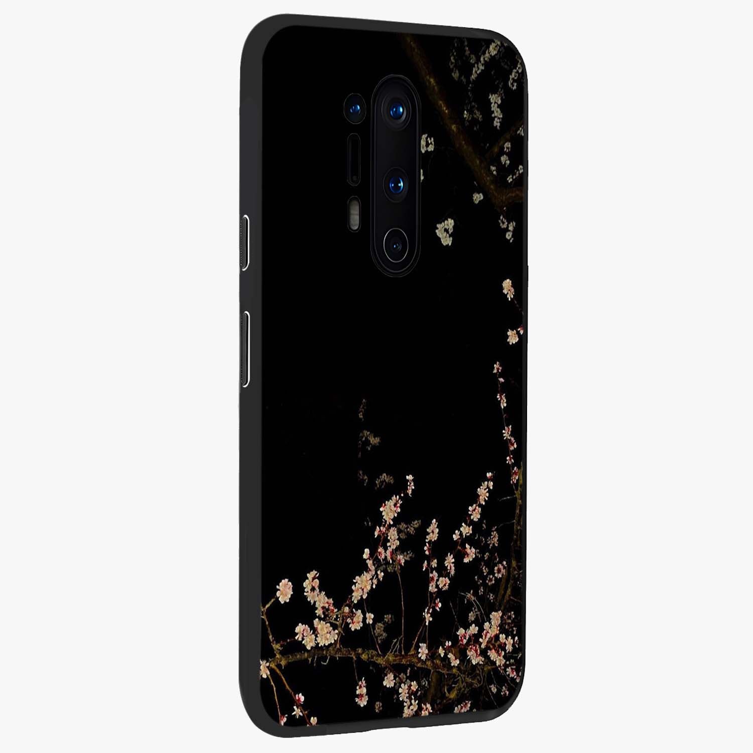 Petal Moon Light With Custom Name Glass Case upright view showcasing elegant floral moon artwork with personalized aesthetic.