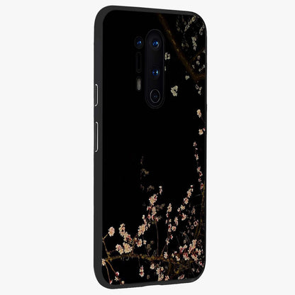 Petal Moon Light With Custom Name Glass Case upright view showcasing elegant floral moon artwork with personalized aesthetic.