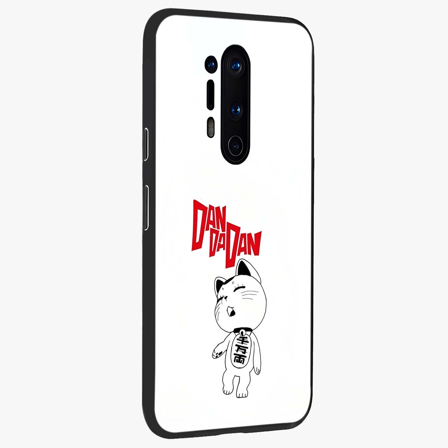 Playful Spirit Charm Glass Case upright view showcasing vibrant charm artwork with fun artistic theme.