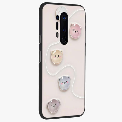 Puffy Face Parade Glass Case upright view showcasing adorable character artwork with cheerful animated theme.