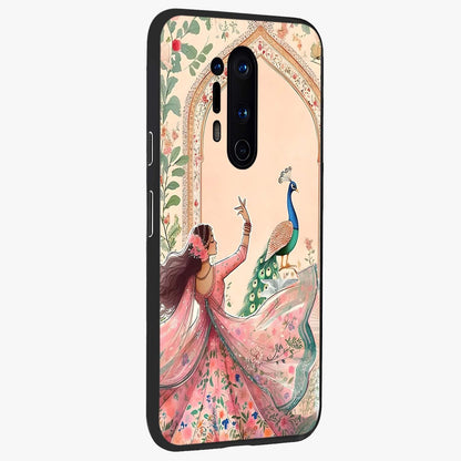 Royal Grace Muse Glass Case upright view showcasing stylish artistic artwork with sophisticated royal theme.