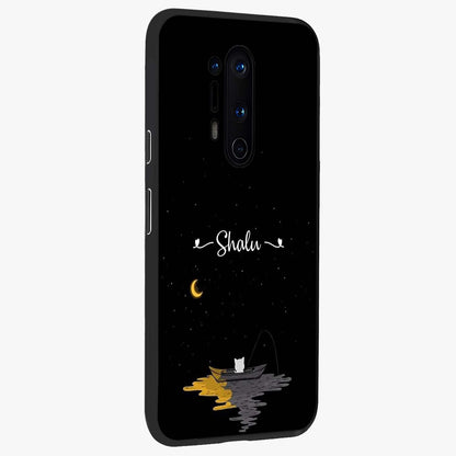 Silent Night Row Glass Case upright view showcasing tranquil night artwork with serene landscape theme.