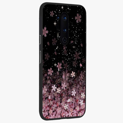 Small Starry Flowers Glass Case upright view showcasing charming floral artwork with dreamy starry theme.